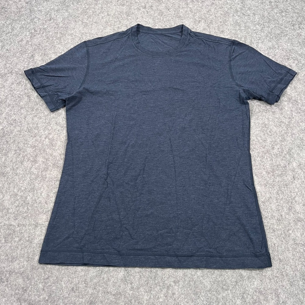 Lululemon Heathered Nautical Navy 5 Year Basic Short Sleeve‎ Tee Men's Size M ?